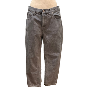 Everlane  the ninety’s cheeky sz 30 crop grey denim button fly jeans